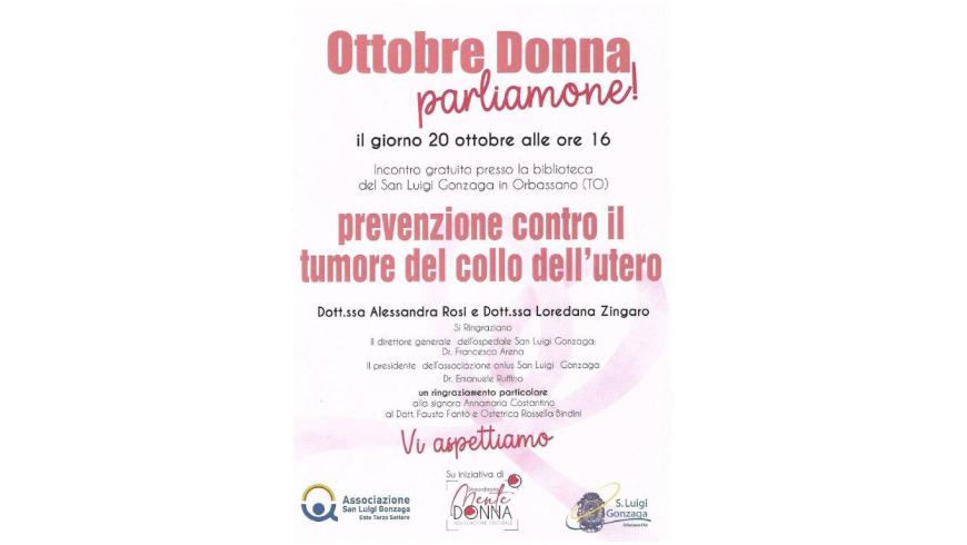Incontro prevenzione contro il tumore del collo dell'utero