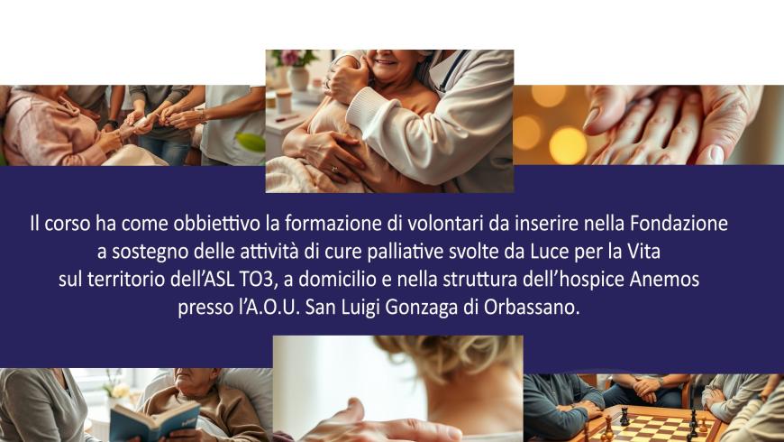Locandina - corso di formazione volontari in cure palliative